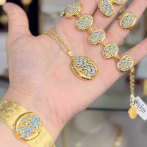 طقم زركون الوان (اكسسوارات شام) (نسخة) (نسخة)